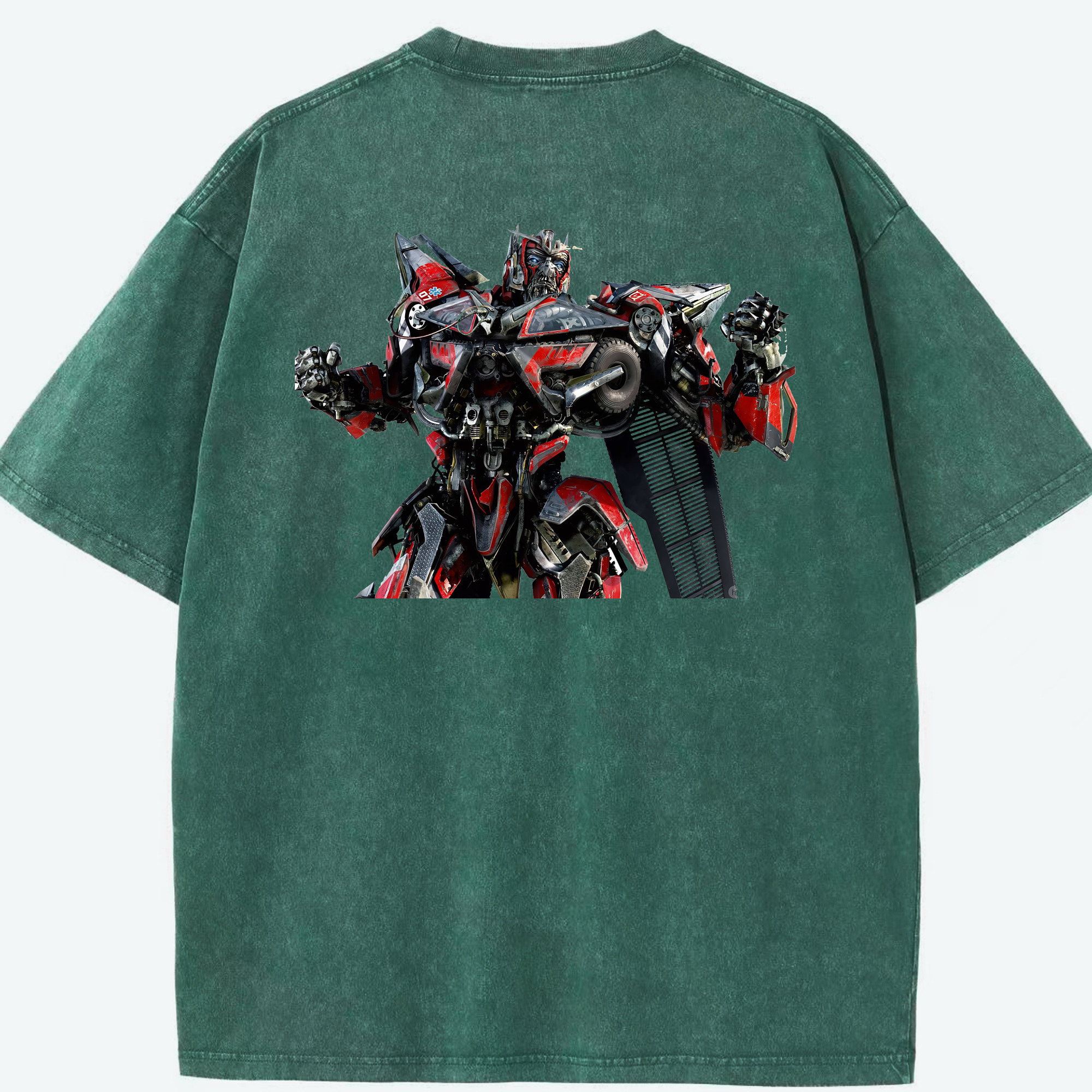 （画像用） Transformers トランスフォーマー 綿100% ヴィンテージ風 半袖Tシャツ（背面プリント）